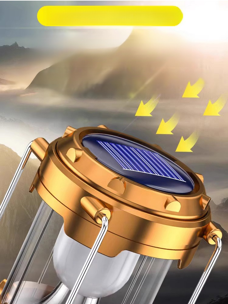 ☀️ 多功能太陽能燈，全年免費照明！💟 向上拉起即可亮起，不用時合上即可自動熄滅。💟 也可作為大容量行動電源；只需插入數據線即可為​​您的智慧型手機充電。