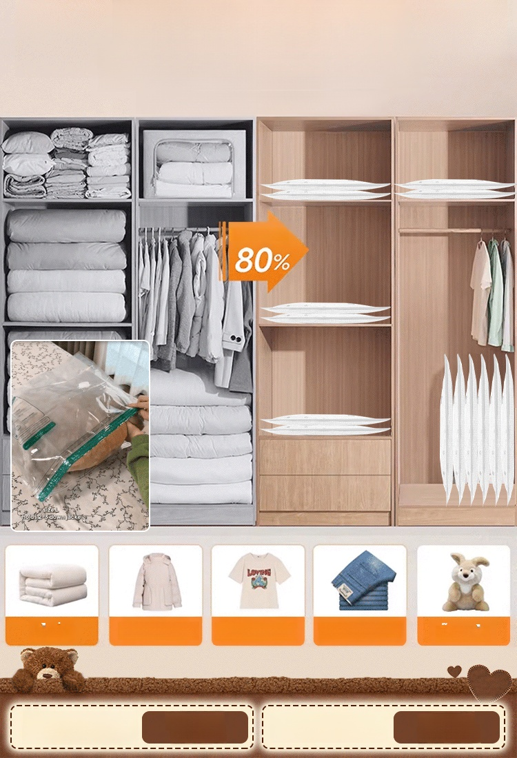 ลดพื้นที่เก็บของได้แบบชิล ๆ! 🌟 💨 ใส่ของเยอะ ๆ แต่ไม่เกะกะ! 💨 🛍️ แค่ดึงซิปแล้วมันก็หายไป! 🛍️ 🚀 ชีวิตง่ายขึ้นในพริบตา! 🚀