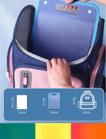 💎 กระเป๋าเก็บเอกสารแบบพกพา หลายชั้น 💖 เหมาะสำหรับจัดเก็บข้อสอบ ผลงานศิลปะ และเอกสารสำคัญต่างๆ ✅ กันน้ำ กันฝุ่น เอกสารไม่ยับง่าย