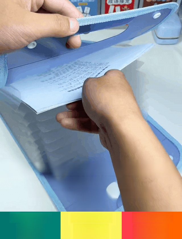 💎 กระเป๋าเก็บเอกสารแบบพกพา หลายชั้น 💖 เหมาะสำหรับจัดเก็บข้อสอบ ผลงานศิลปะ และเอกสารสำคัญต่างๆ ✅ กันน้ำ กันฝุ่น เอกสารไม่ยับง่าย