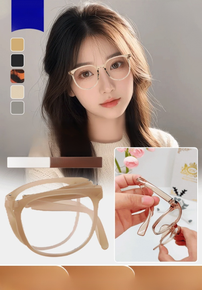 [แว่น mini พับได้] พับได้ใน 1 วินาที พกพาสะดวกใส่กระเป๋าได้ง่าย ดีไซน์ทันสมัย ใส่แล้วดูเด็กลง ดูอ่อนกว่าวัย 20 ปี