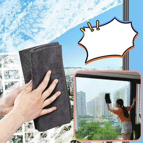 ผ้าเช็ดทำความสะอาดไฟเบอร์มัลติฟังก์ชั่น 🌟 เปิดโลกใหม่ของการทำความสะอาด!  💪 ผ้าทำความสะอาดกระจกสุดเจ๋ง!  🚀 ขจัดคราบเหนียวหายวับในพริบตา!  🖌️ กระจกใสปิ๊ง เป๊ะเว่อร์ทุกมุม!