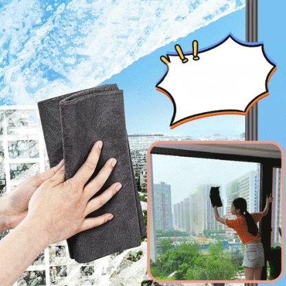 ผ้าเช็ดทำความสะอาดไฟเบอร์มัลติฟังก์ชั่น 🌟 เปิดโลกใหม่ของการทำความสะอาด!  💪 ผ้าทำความสะอาดกระจกสุดเจ๋ง!  🚀 ขจัดคราบเหนียวหายวับในพริบตา!  🖌️ กระจกใสปิ๊ง เป๊ะเว่อร์ทุกมุม!