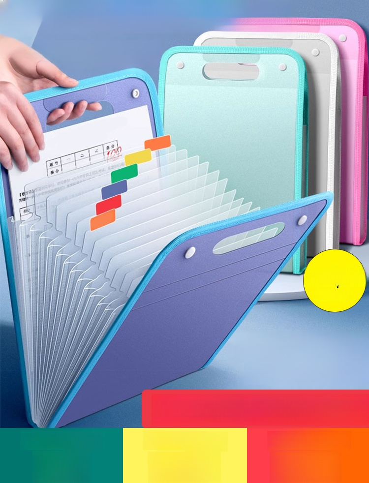 💎 กระเป๋าเก็บเอกสารแบบพกพา หลายชั้น 💖 เหมาะสำหรับจัดเก็บข้อสอบ ผลงานศิลปะ และเอกสารสำคัญต่างๆ ✅ กันน้ำ กันฝุ่น เอกสารไม่ยับง่าย