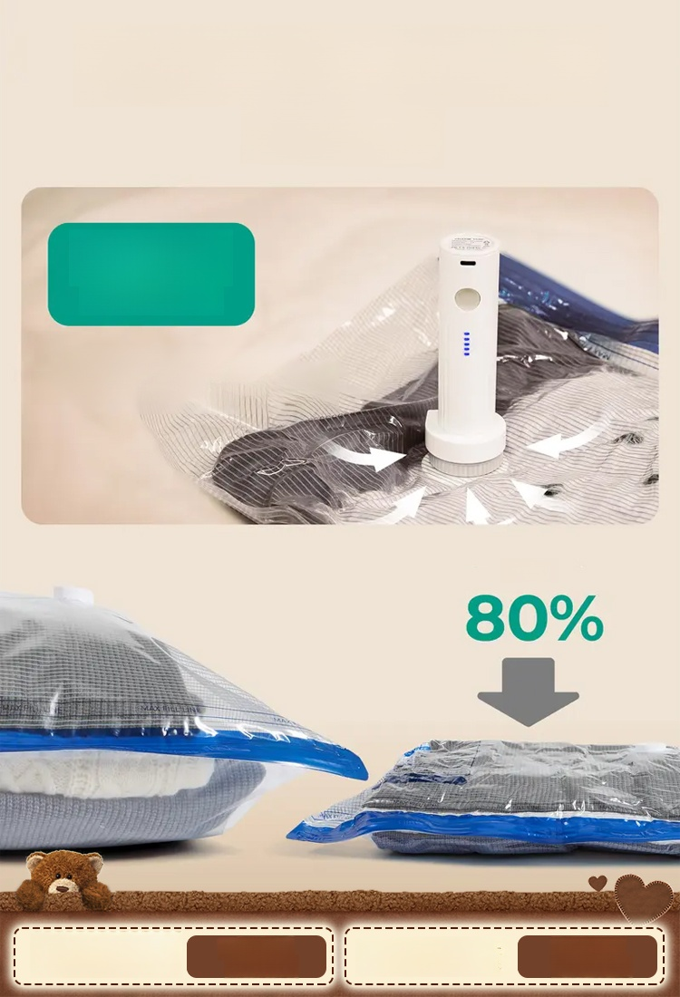 ลดพื้นที่เก็บของได้แบบชิล ๆ! 🌟 💨 ใส่ของเยอะ ๆ แต่ไม่เกะกะ! 💨 🛍️ แค่ดึงซิปแล้วมันก็หายไป! 🛍️ 🚀 ชีวิตง่ายขึ้นในพริบตา! 🚀