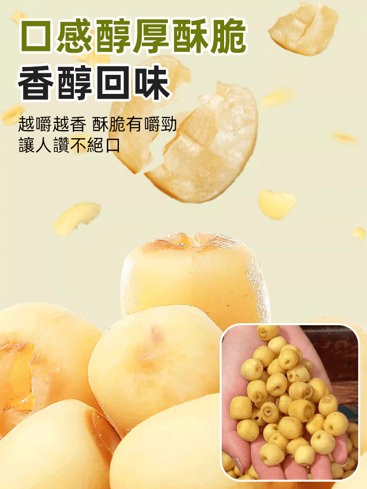 【中醫師推薦】四季養生品 香酥即食蓮子 滿口酥香 降糖降壓 抗炎消脂