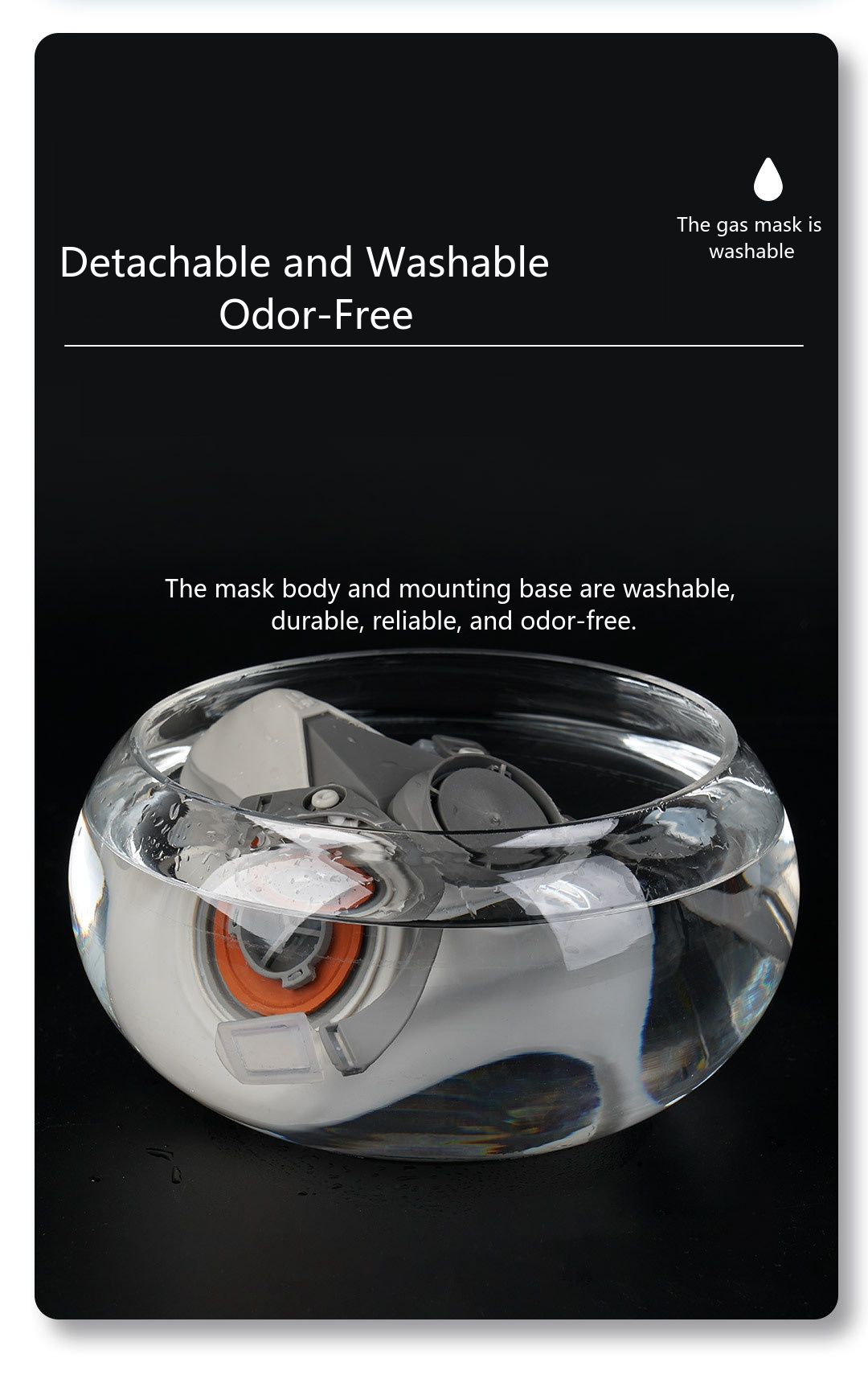 Reusable Gas Mask with Goggles | Fearless Against Toxins and Dust, Breathe with Ease