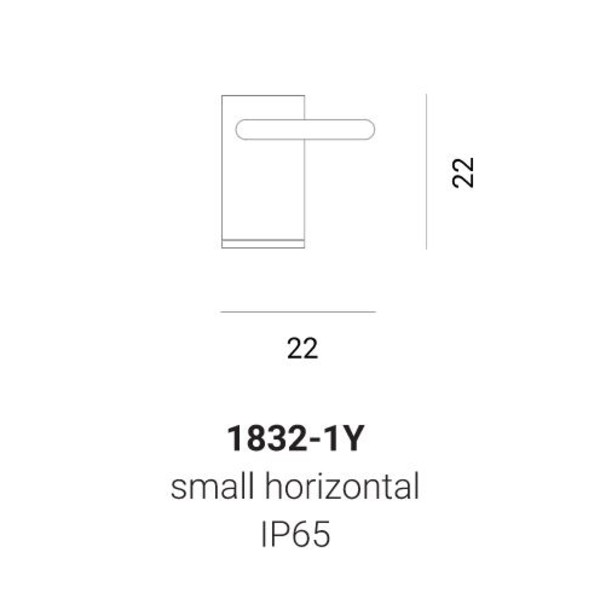 ANGOLO Small Horizontal Floor Light