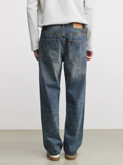 經典復古直筒牛仔褲