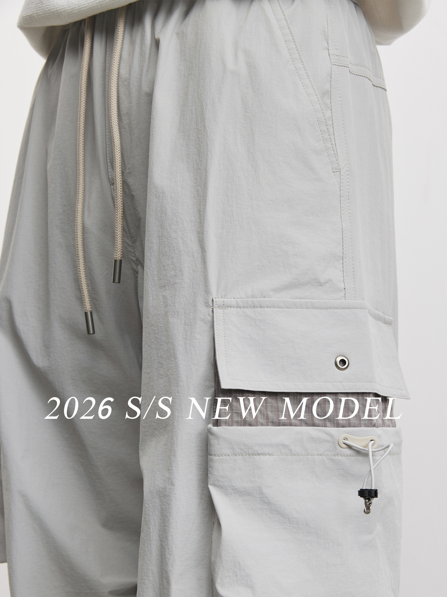 男士春季高端直筒傘兵速乾運動褲