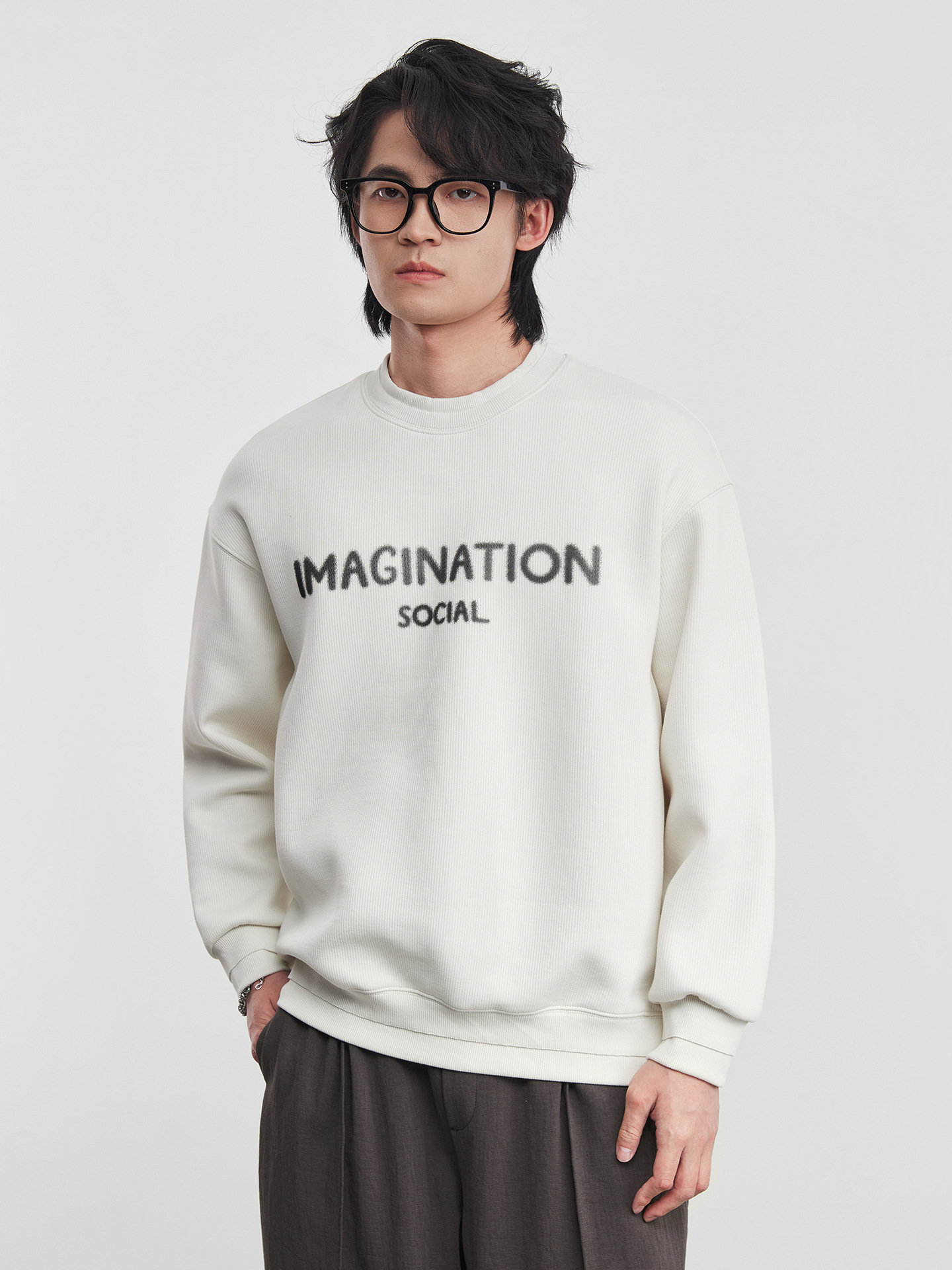 男士肌理感空氣層春季衛衣