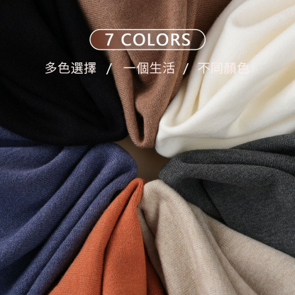 男士秋冬純色羊毛半高領打底衫