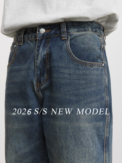 經典復古直筒牛仔褲