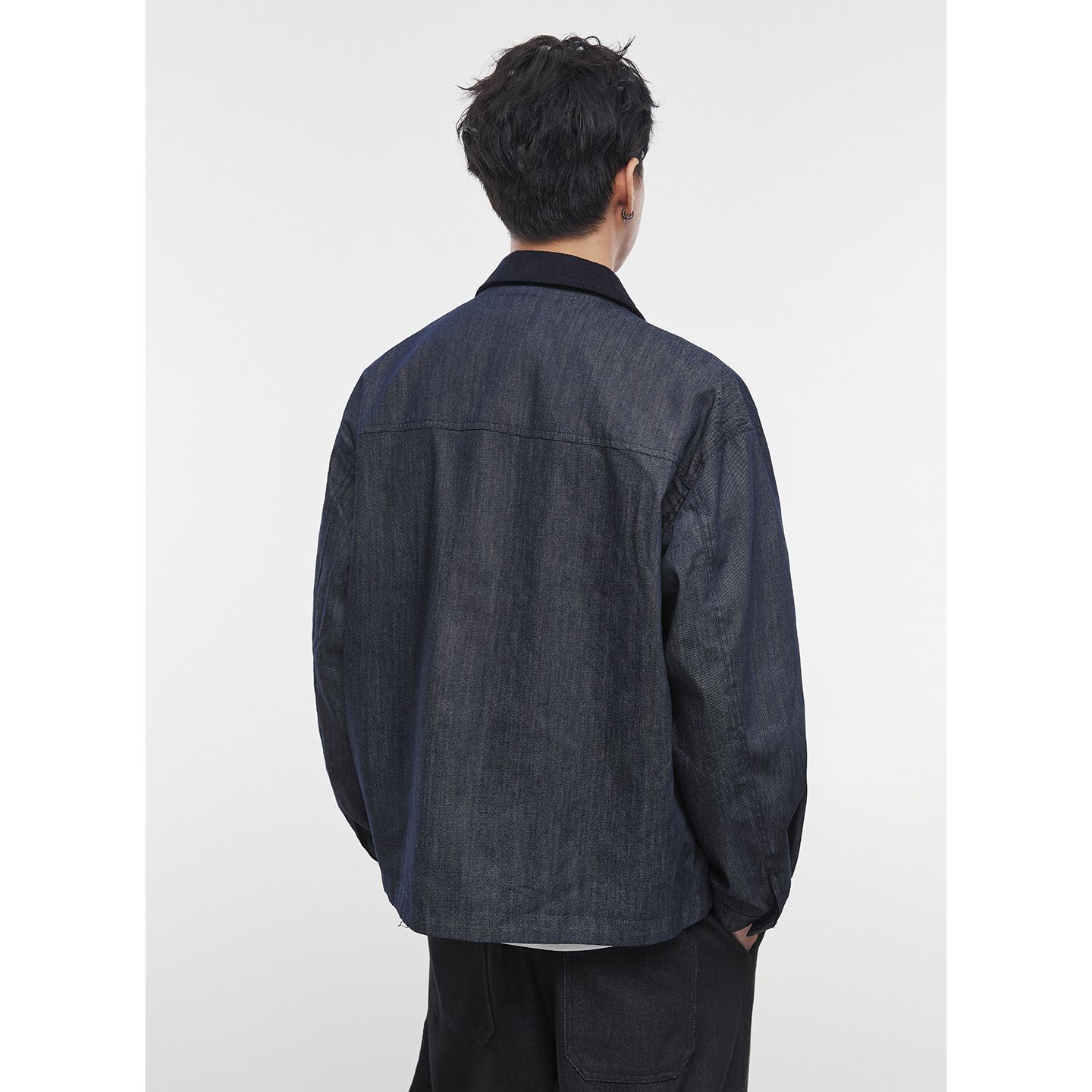 男士春秋美式cleanfit牛仔外套