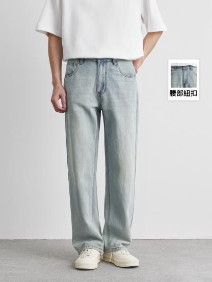 萊賽爾天絲薄款牛仔褲