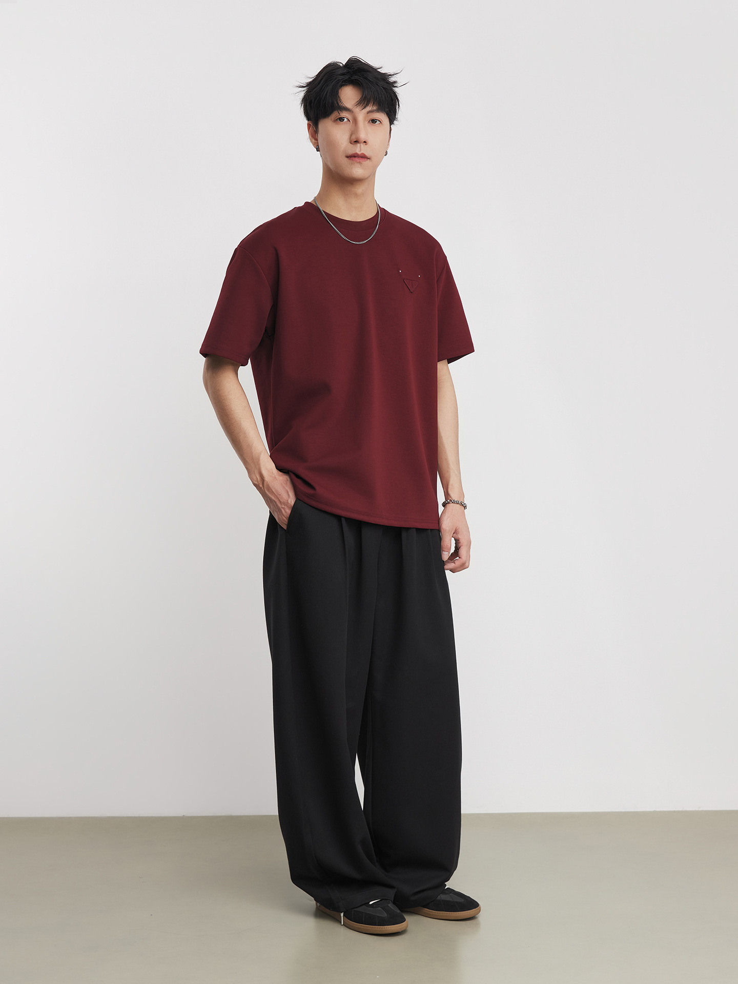 280G春夏雲朵純色短袖T恤 