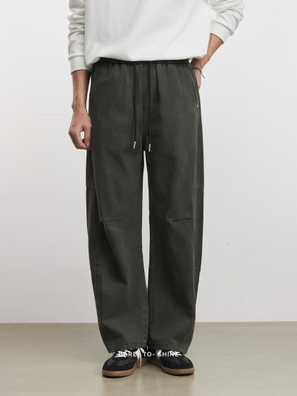 男春季彎刀傘兵褲