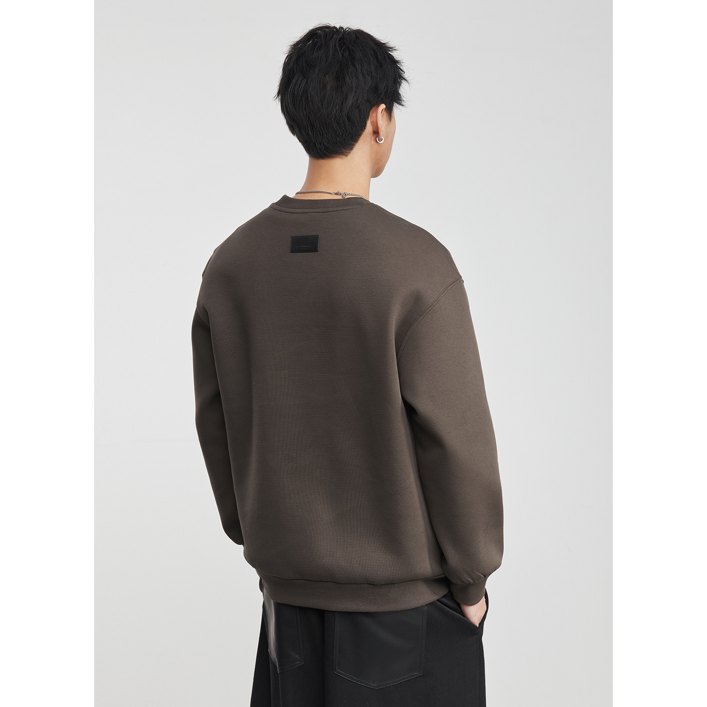 男士秋冬圓領加絨衛衣