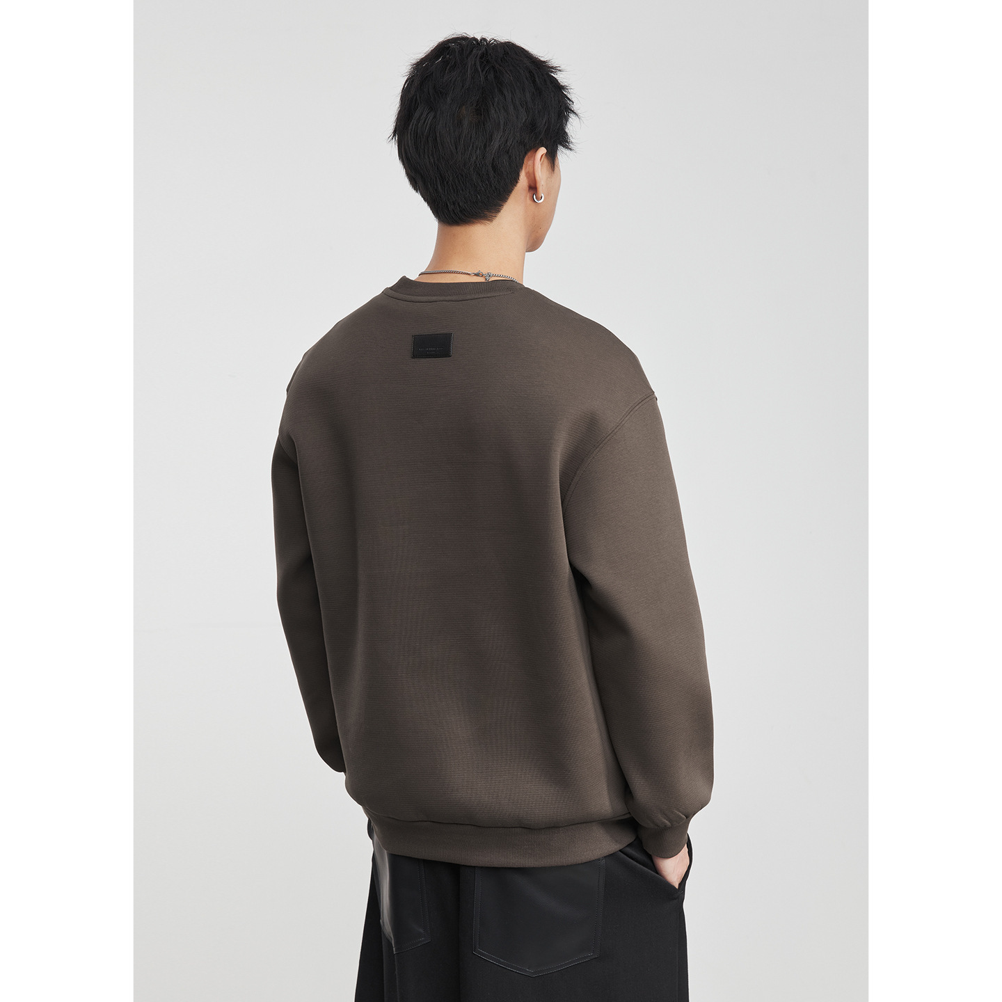 男士秋冬圓領加絨衛衣