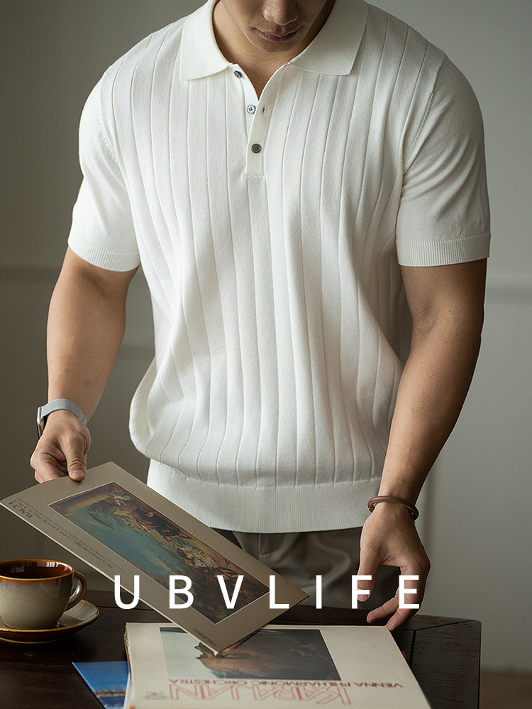 輕奢高端可機洗羊毛短袖POLO衫