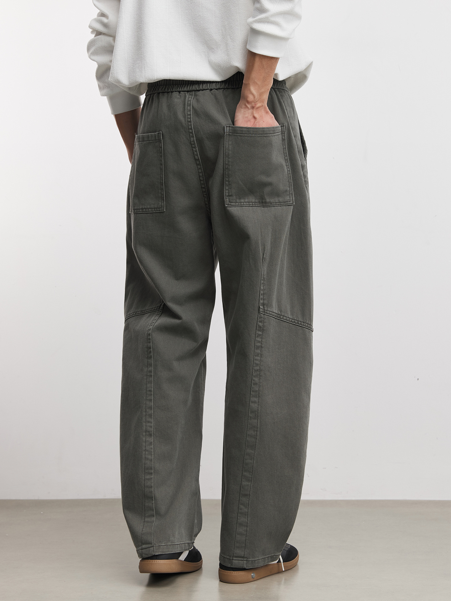 純棉春秋美式彎刀傘兵褲