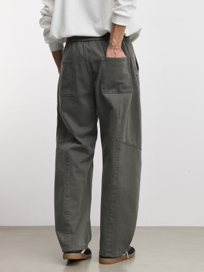 純棉春秋美式彎刀傘兵褲