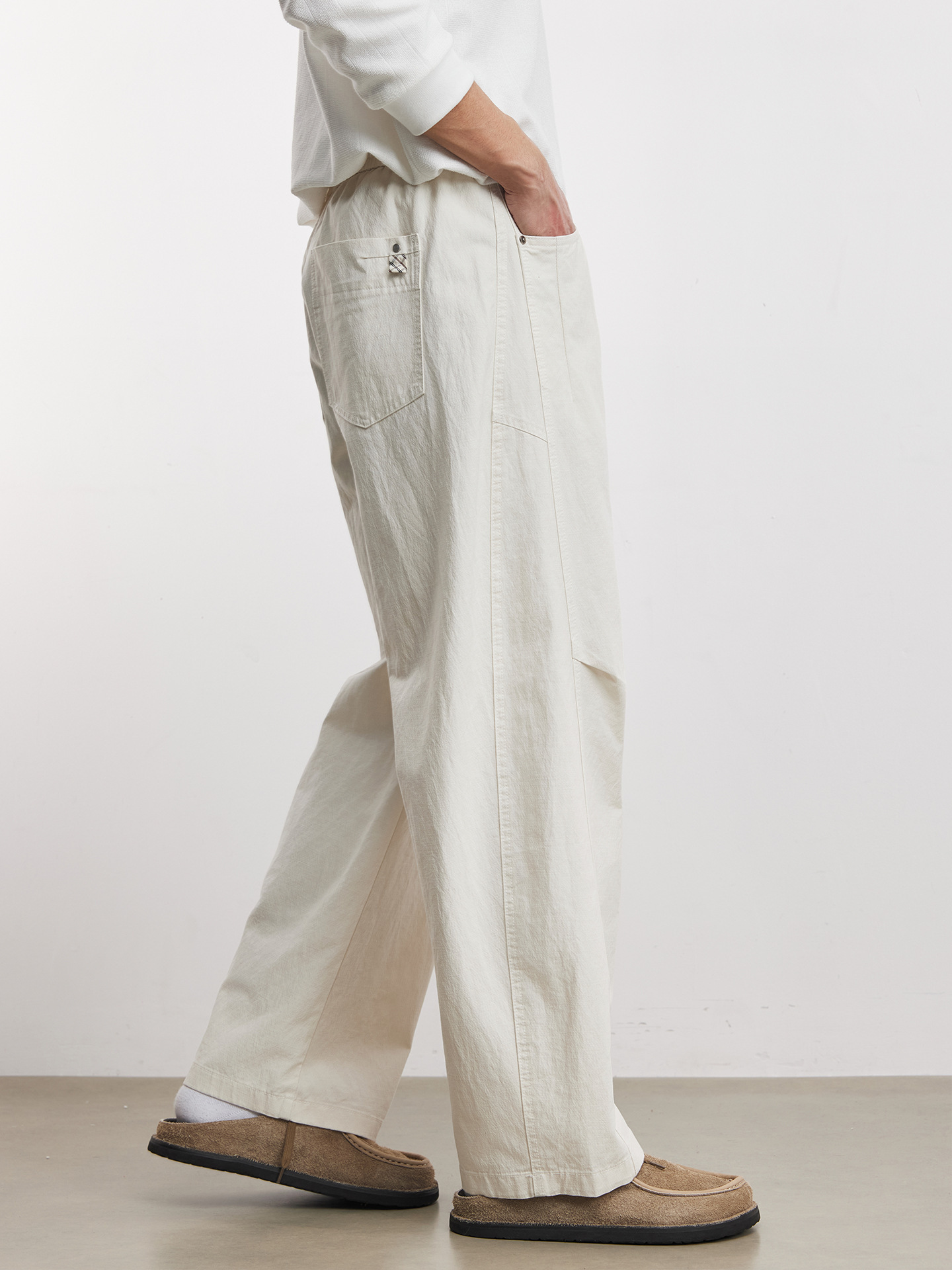 萊賽爾小彎刀休閒褲百搭通勤褲