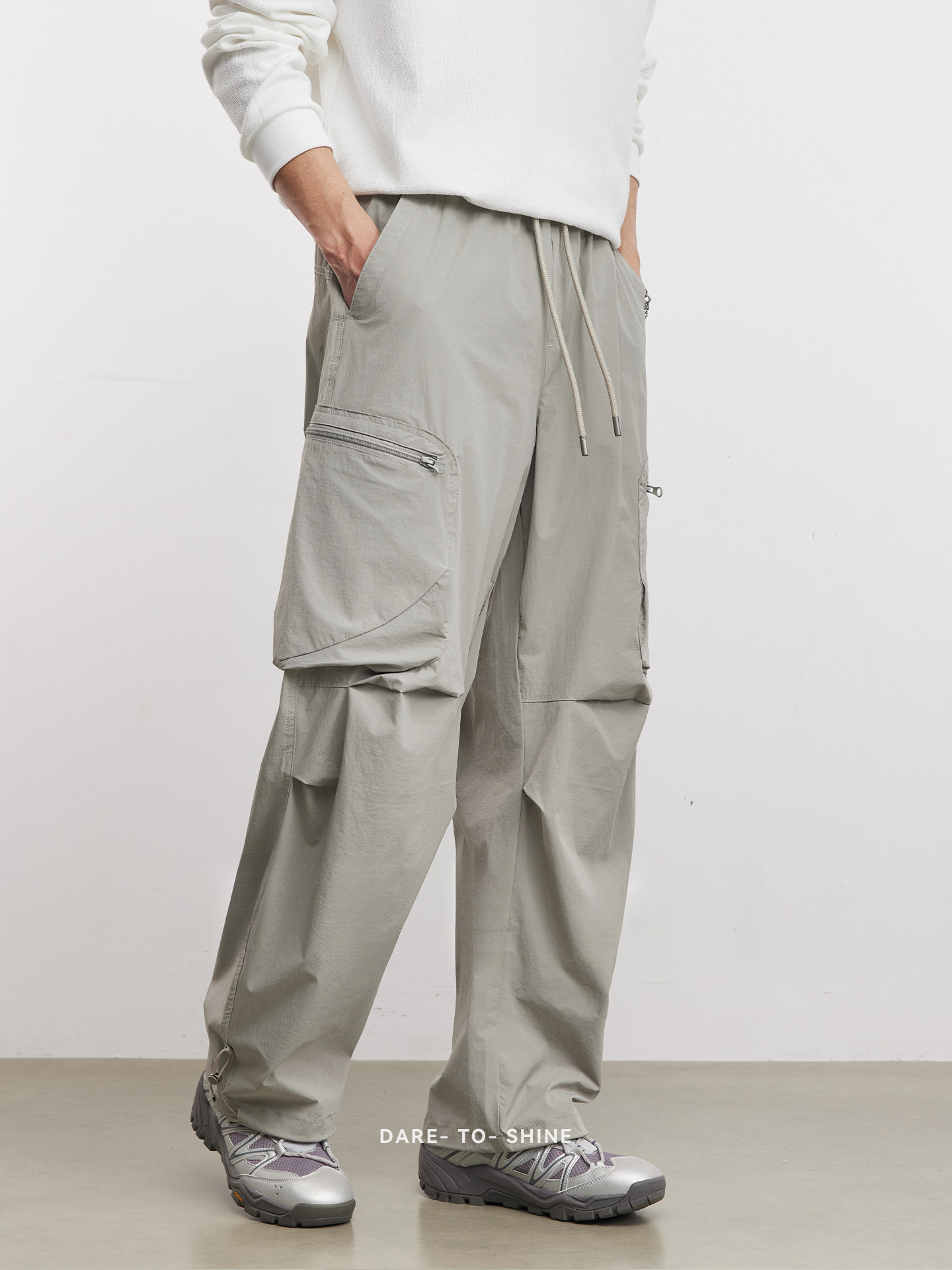 春秋季時尚吸汗速乾工裝褲