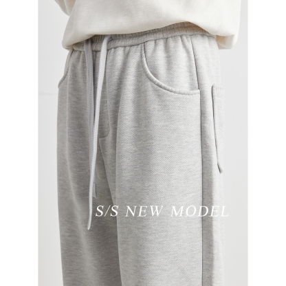 男士秋冬加厚運動褲