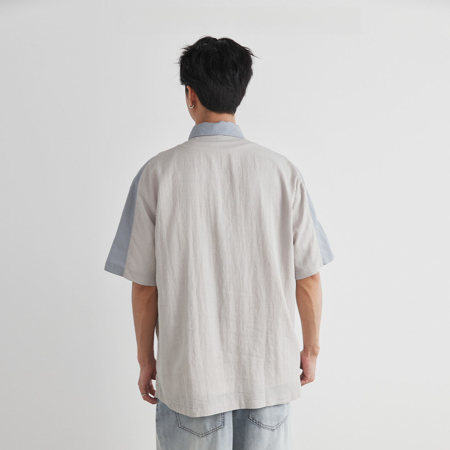 40支棉麻寬鬆口袋百搭設計POLO衫