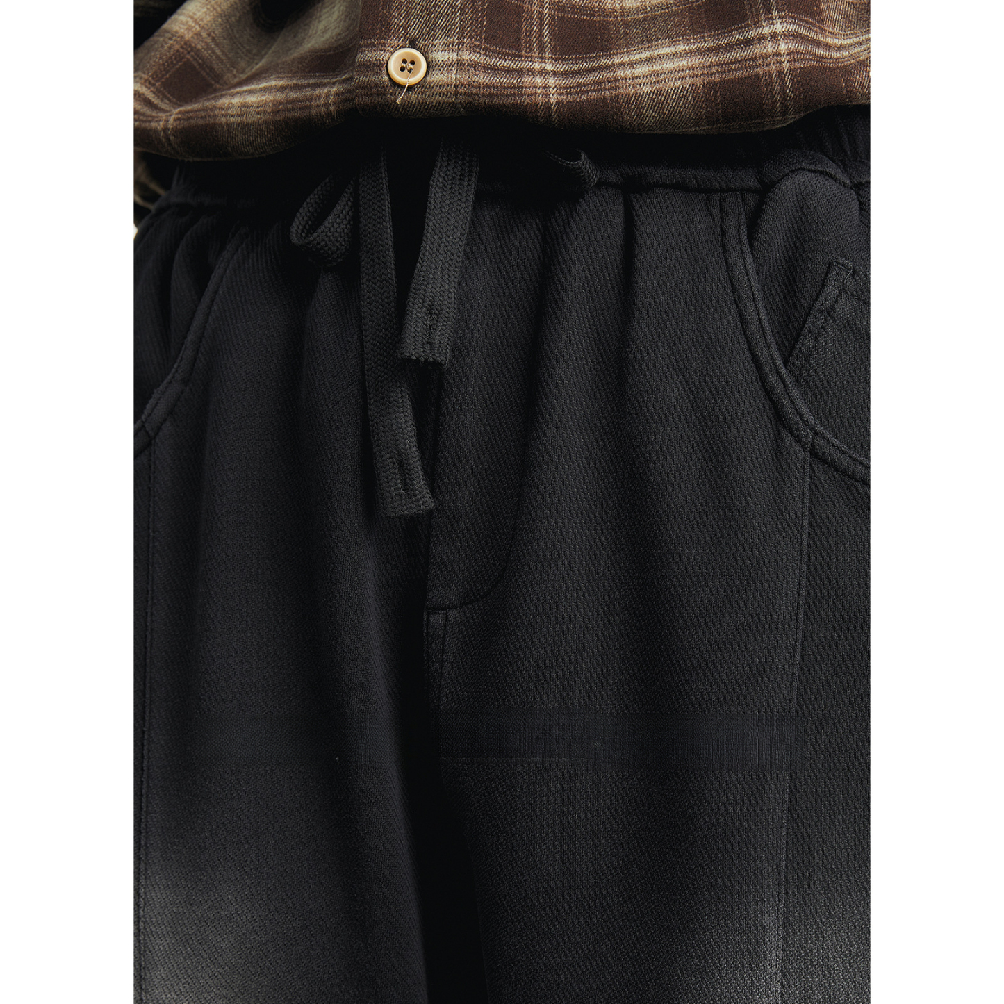 男士春季漸變可選加絨直筒衛褲