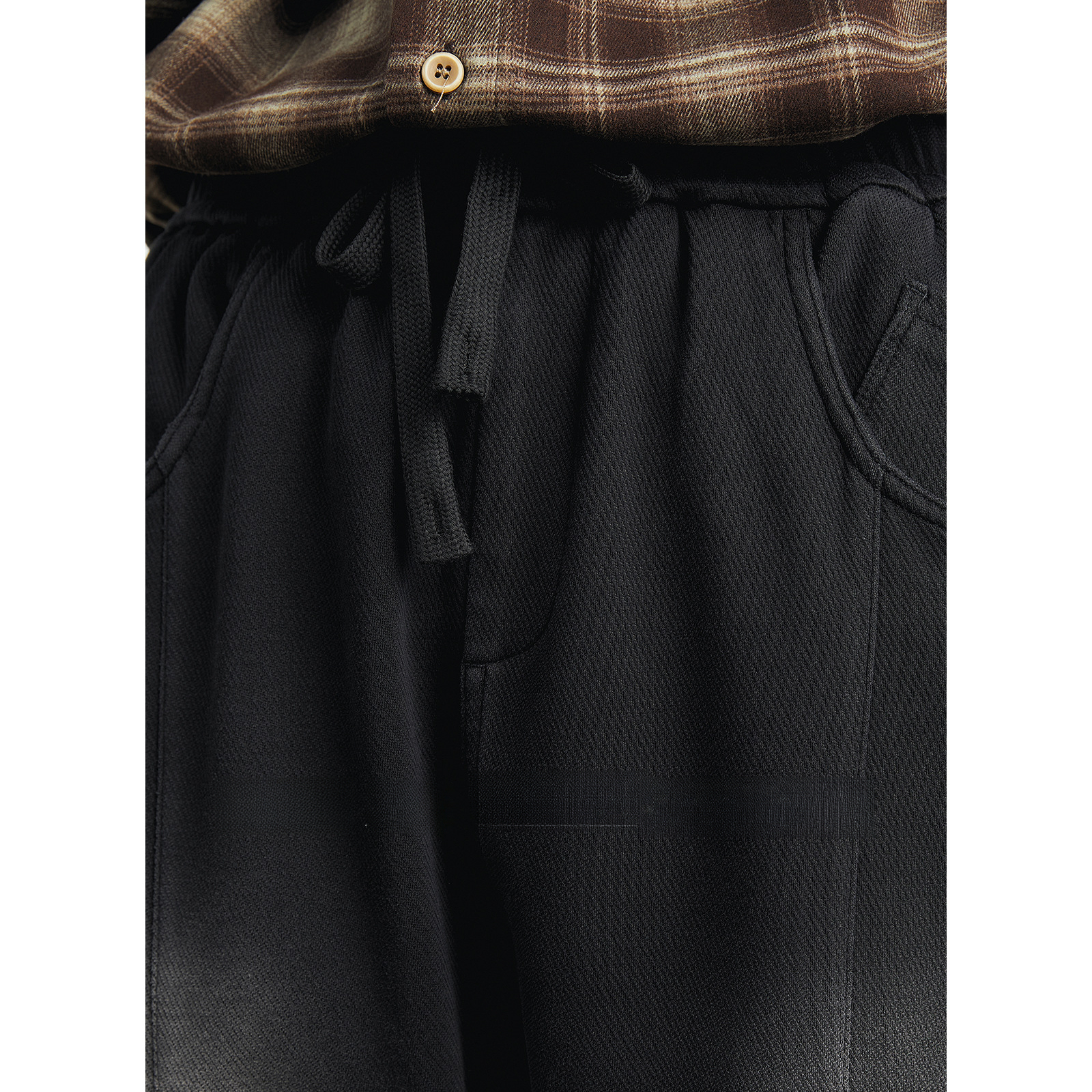 男士春季漸變可選加絨直筒衛褲