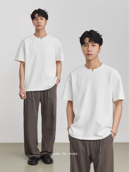 重磅260g曼巴棉純色簡約T恤