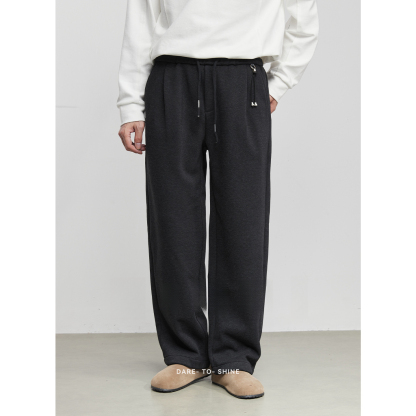 男士冬季加厚直筒休閒褲