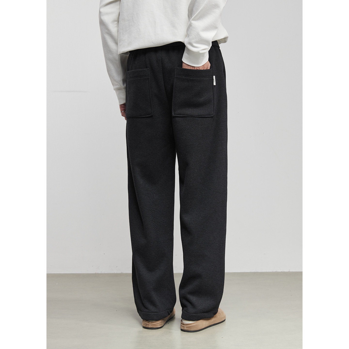 男士冬季加厚直筒休閒褲