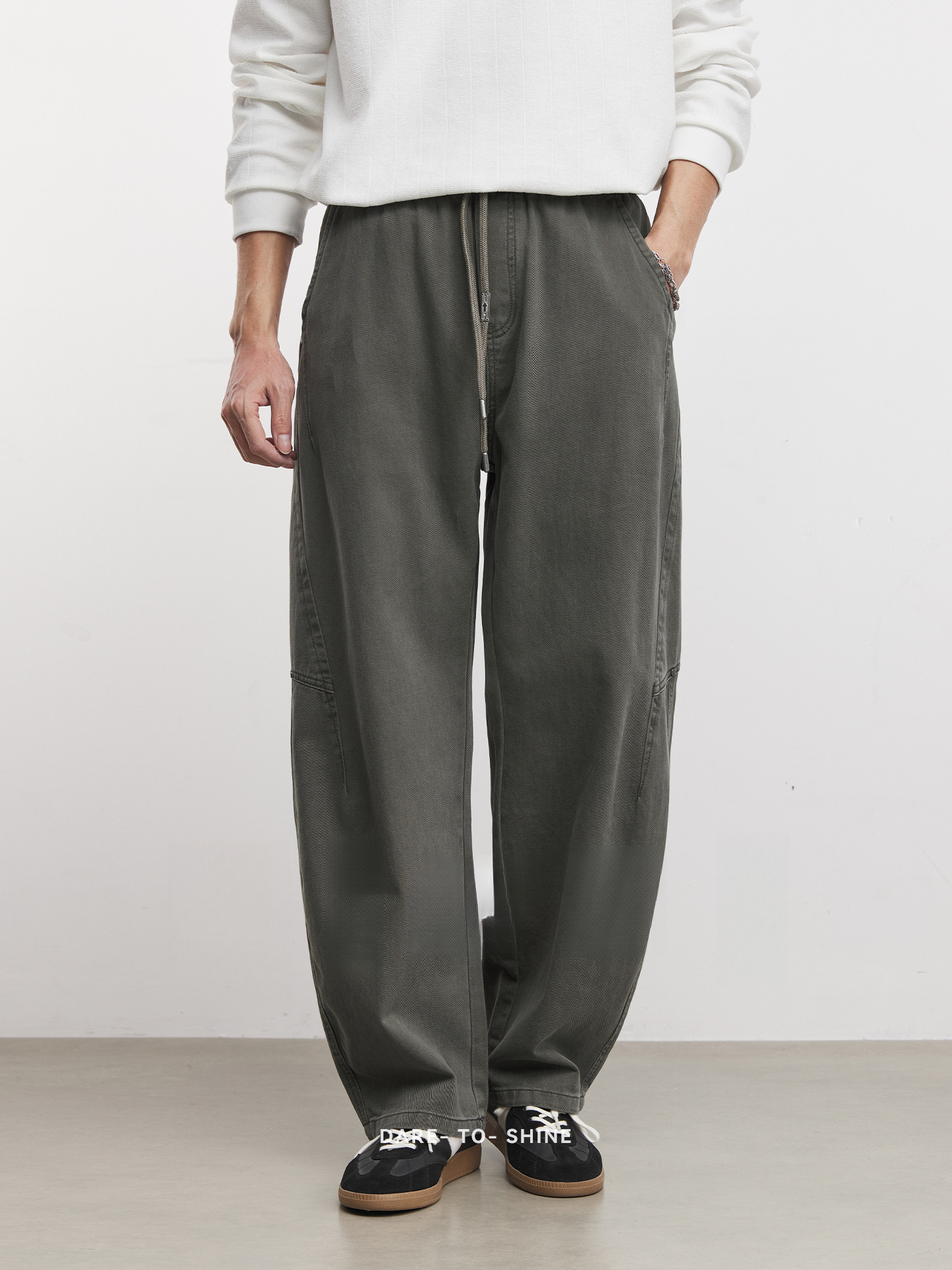 純棉春秋美式彎刀傘兵褲