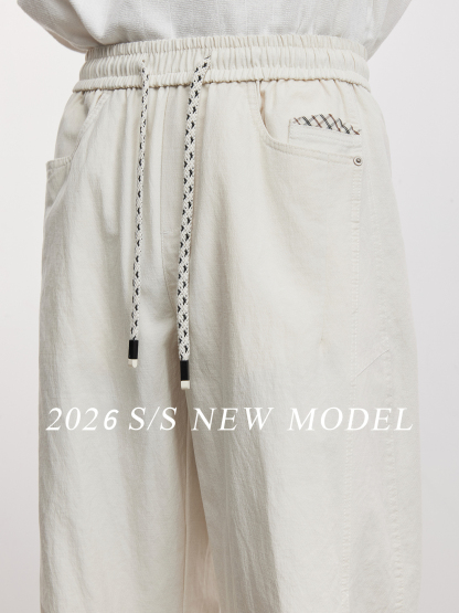 萊賽爾小彎刀休閒褲百搭通勤褲