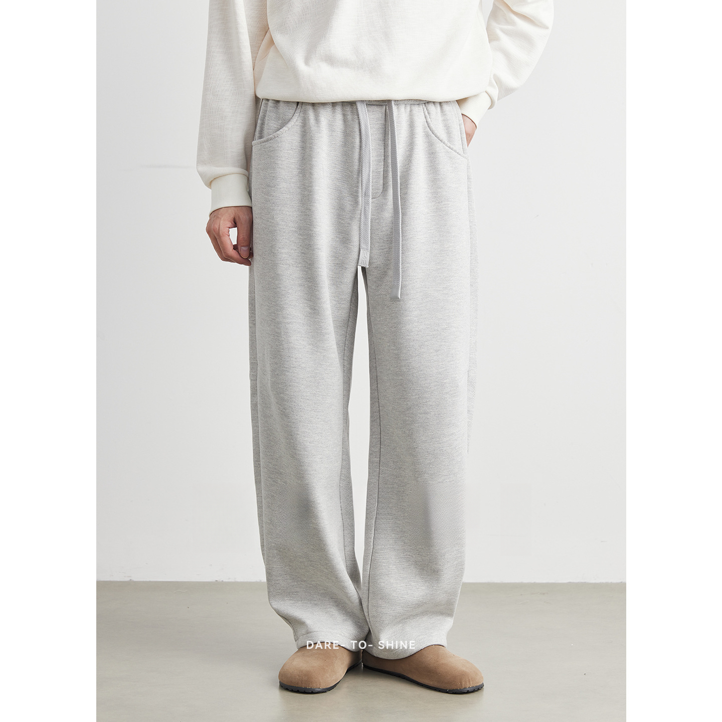 男士秋冬加厚運動褲