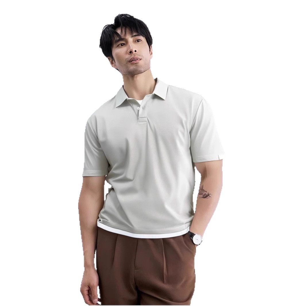 假兩件翻領POLO衫