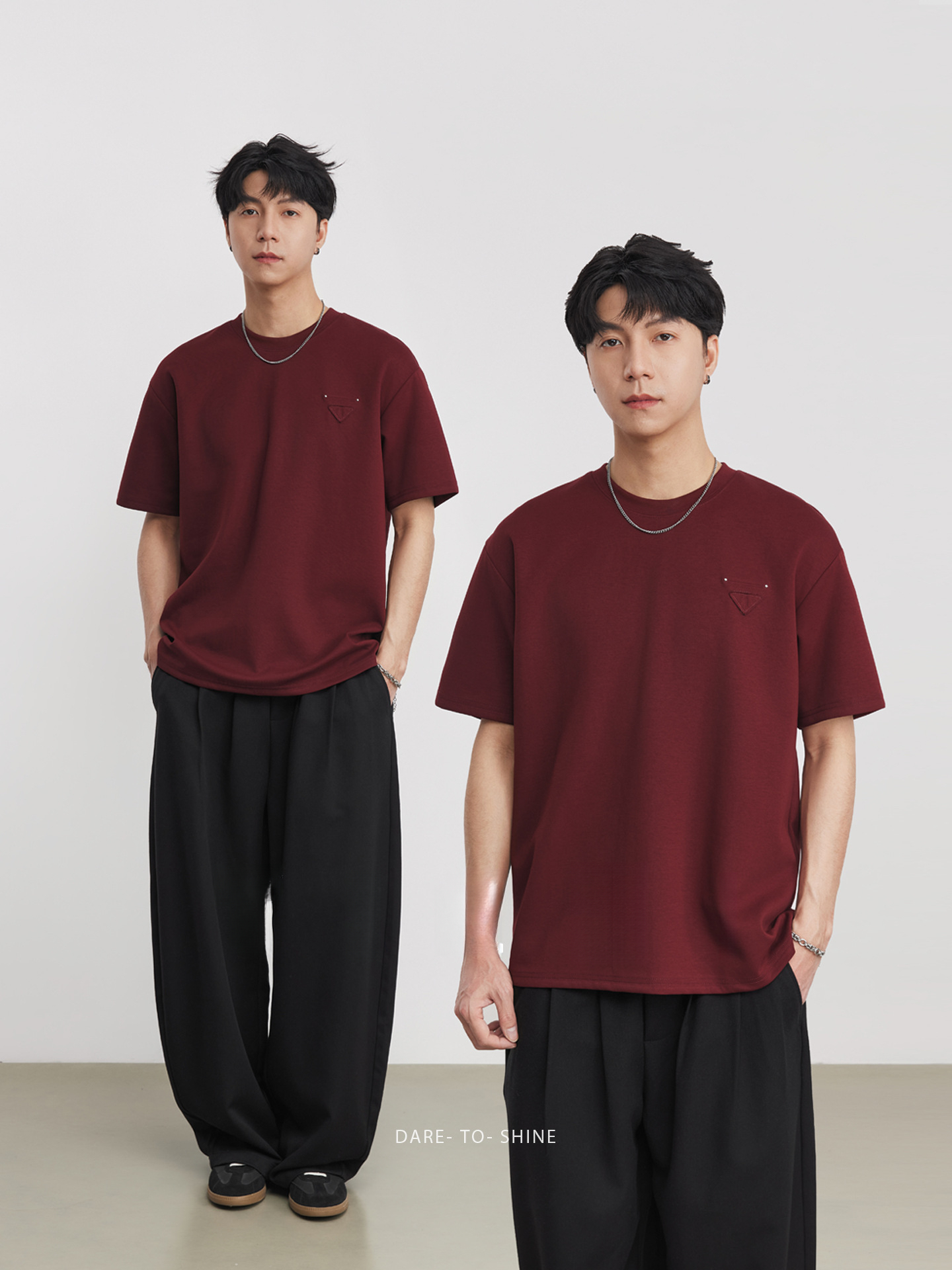 280G春夏雲朵純色短袖T恤 