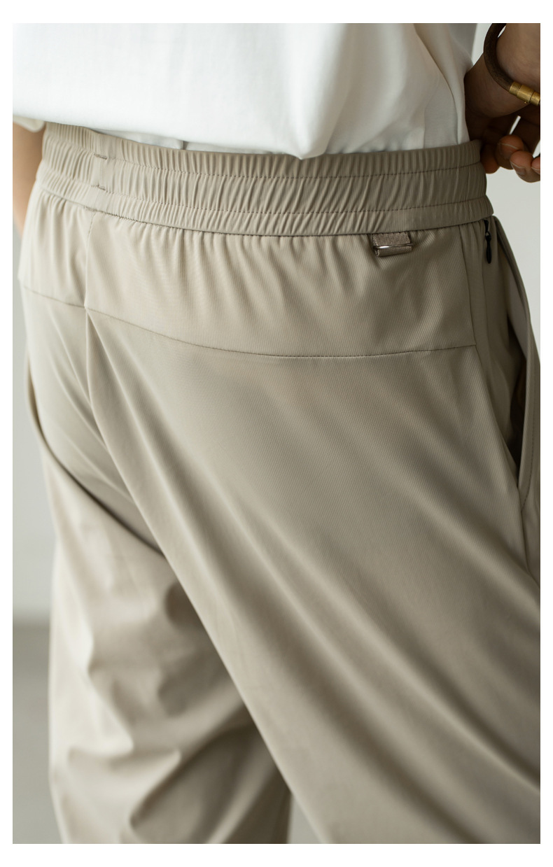 夏季冰絲闊腿褲