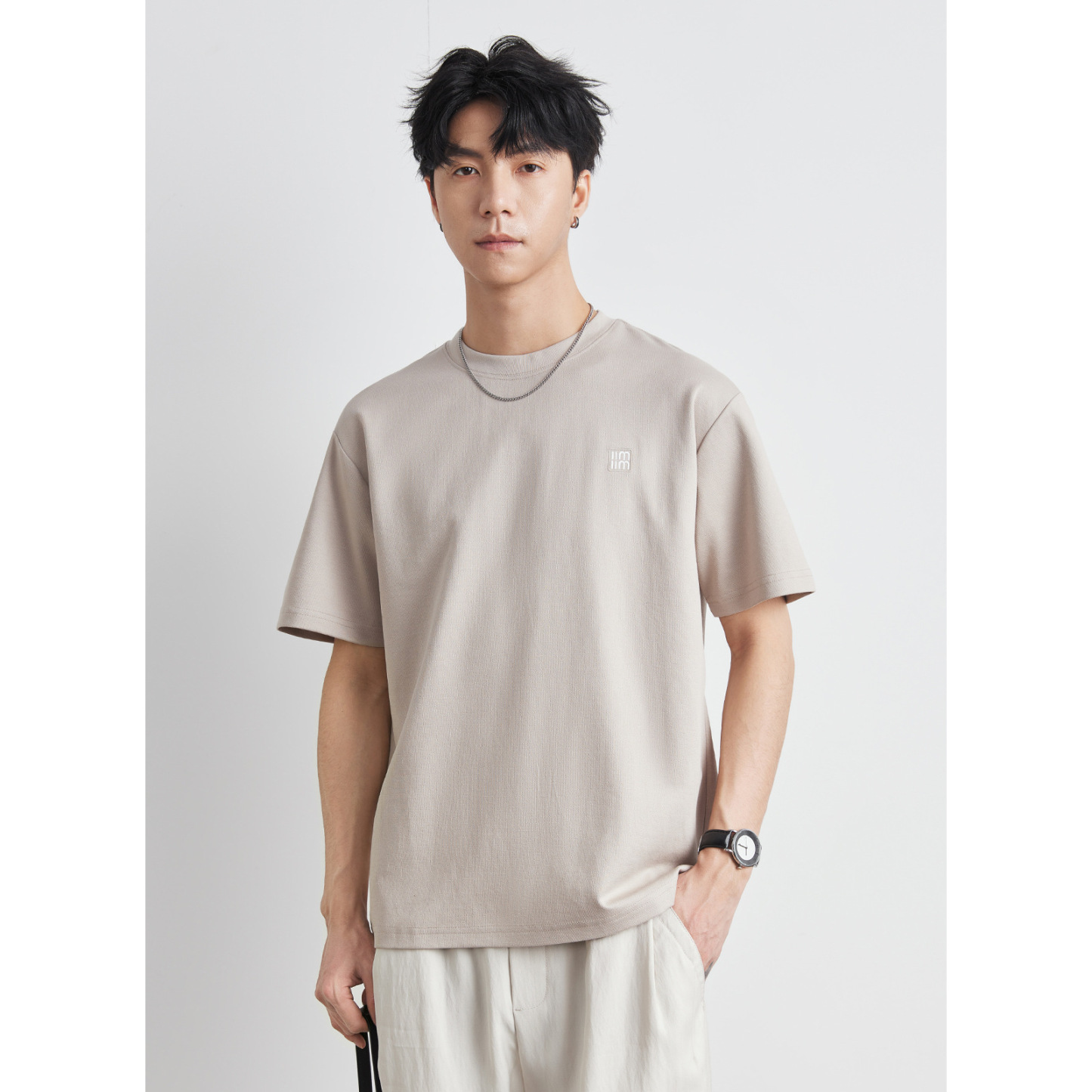 男士夏季210G速乾冰絲短袖T恤