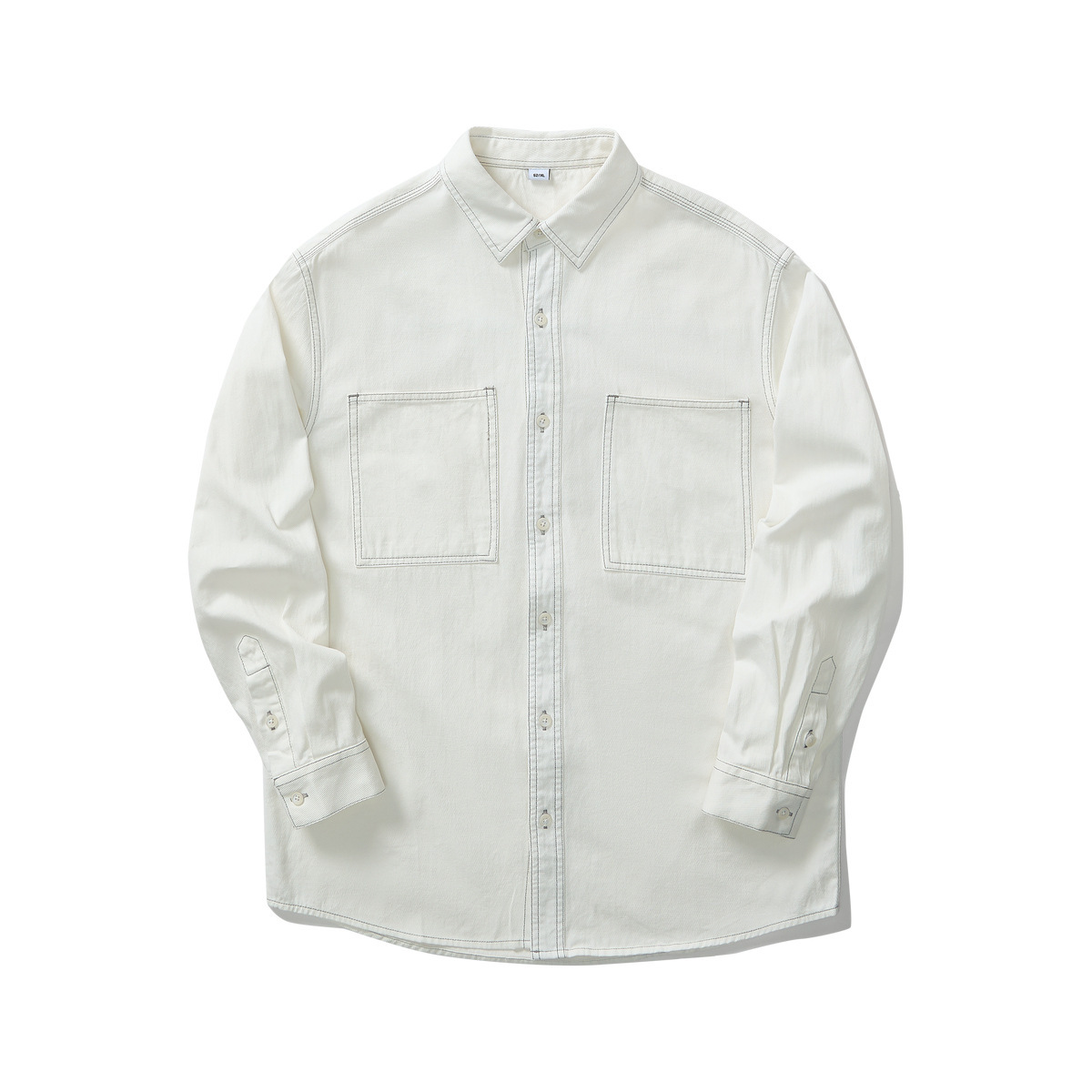 男士春季40支純棉長袖襯衫明顯設計