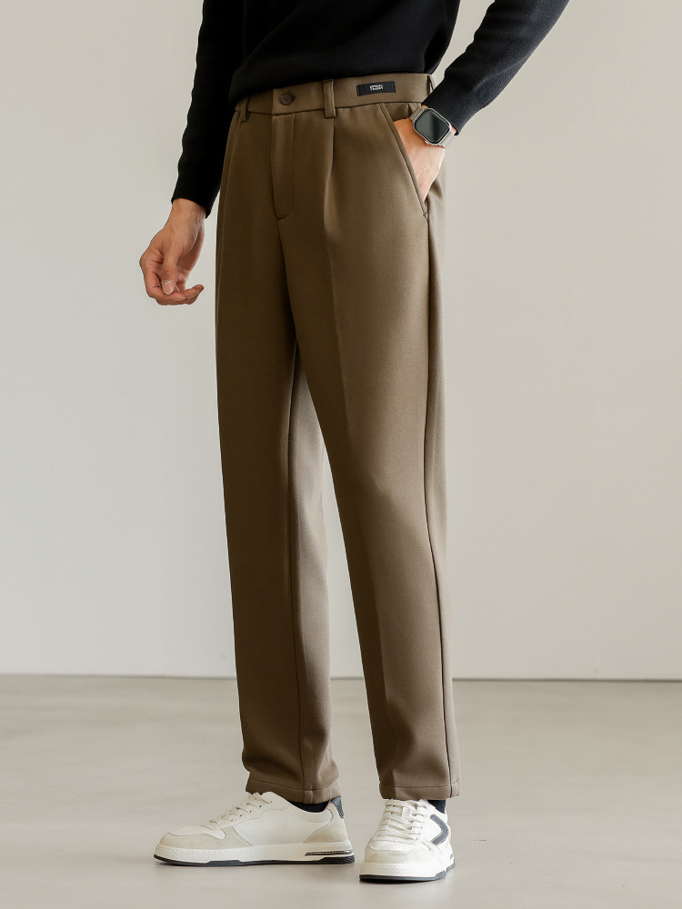 春季男士商務抗皺免燙微彈休閒西褲