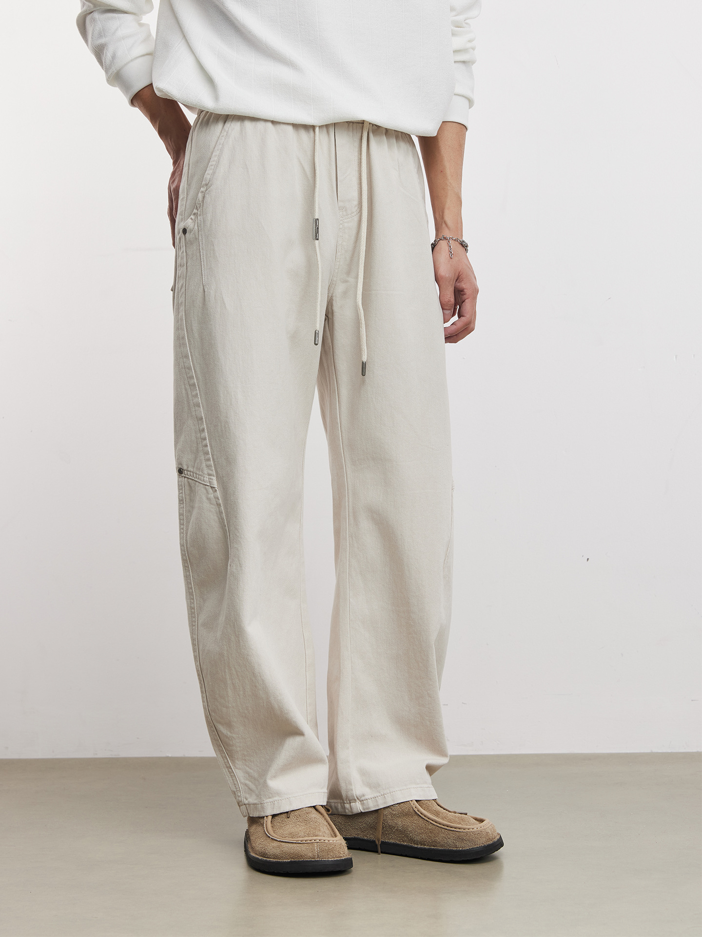 純棉春秋美式彎刀傘兵褲