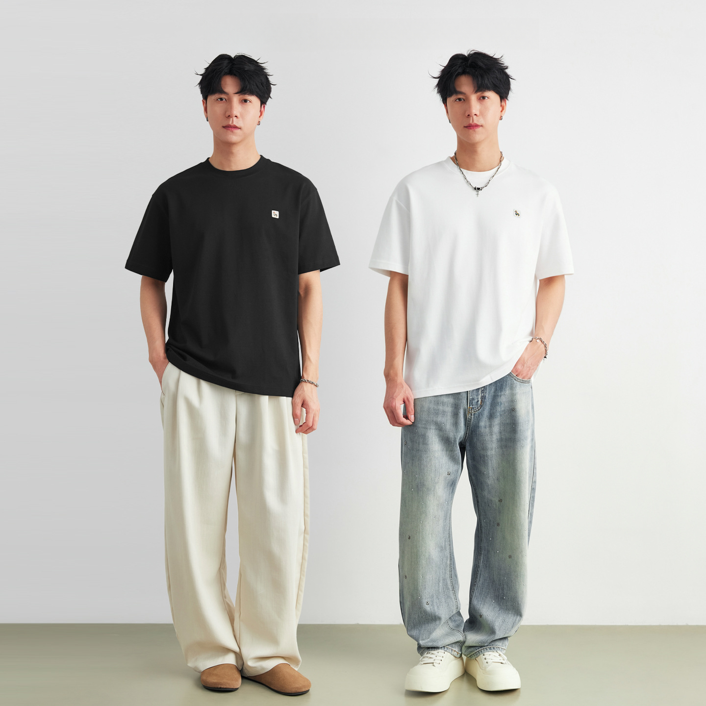 小馬卡通刺繡標T恤