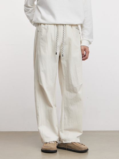 萊賽爾小彎刀休閒褲百搭通勤褲