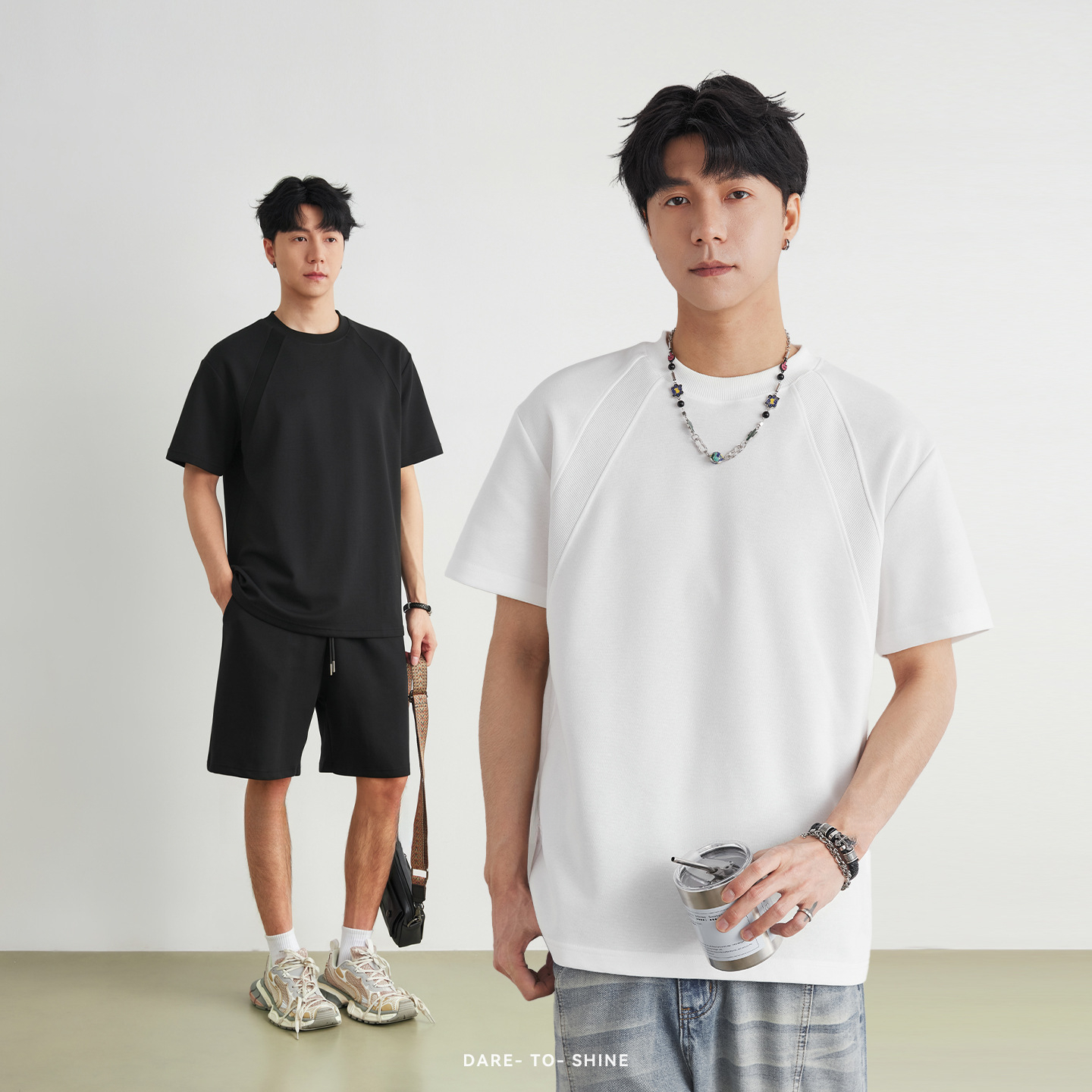 經典純色百搭圓領休閒T