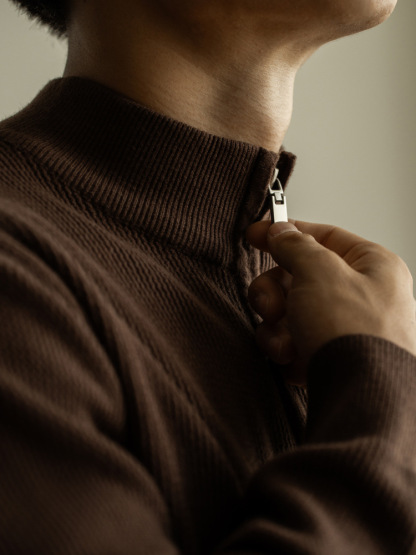 老錢風抗起球激勵針織外套