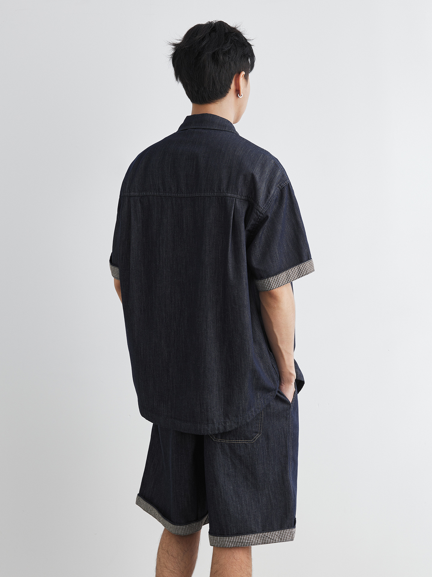 夏季男裝爆款牛仔套裝